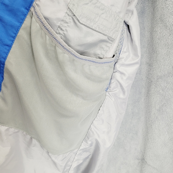 * Sims snowboarding medium jacket blue snowflake print zippers hidden pockets - Picture 11 of 13